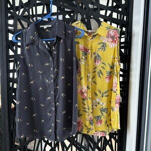 Set of 2 sleeveless blouses